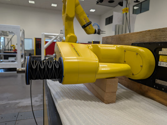 Montage d'un soufflet de protection Eclore sur un robot Scara FANUC