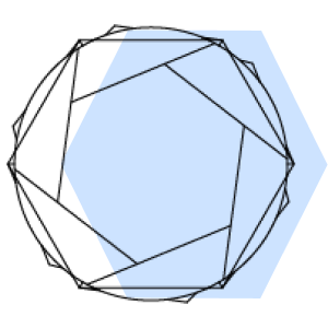 Hexagone pliage origami soufflet